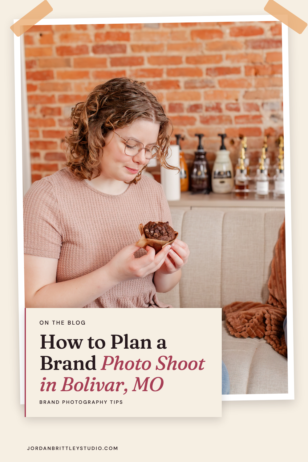 Business owner planning a brand photo shoot at Jordan Brittley Studio in Bolivar, Missouri