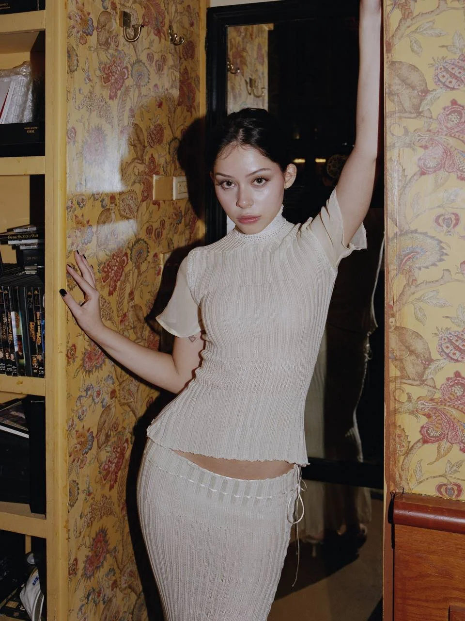 victorian high neck blouse