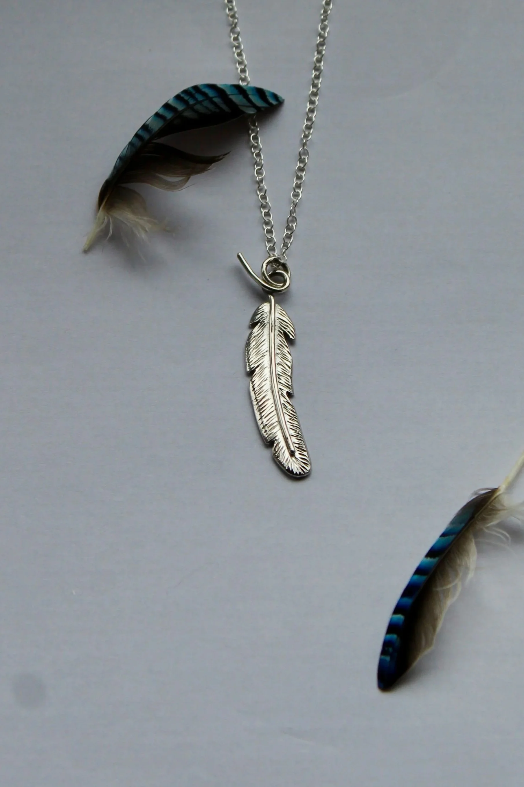 Medium Feather Pendant no2