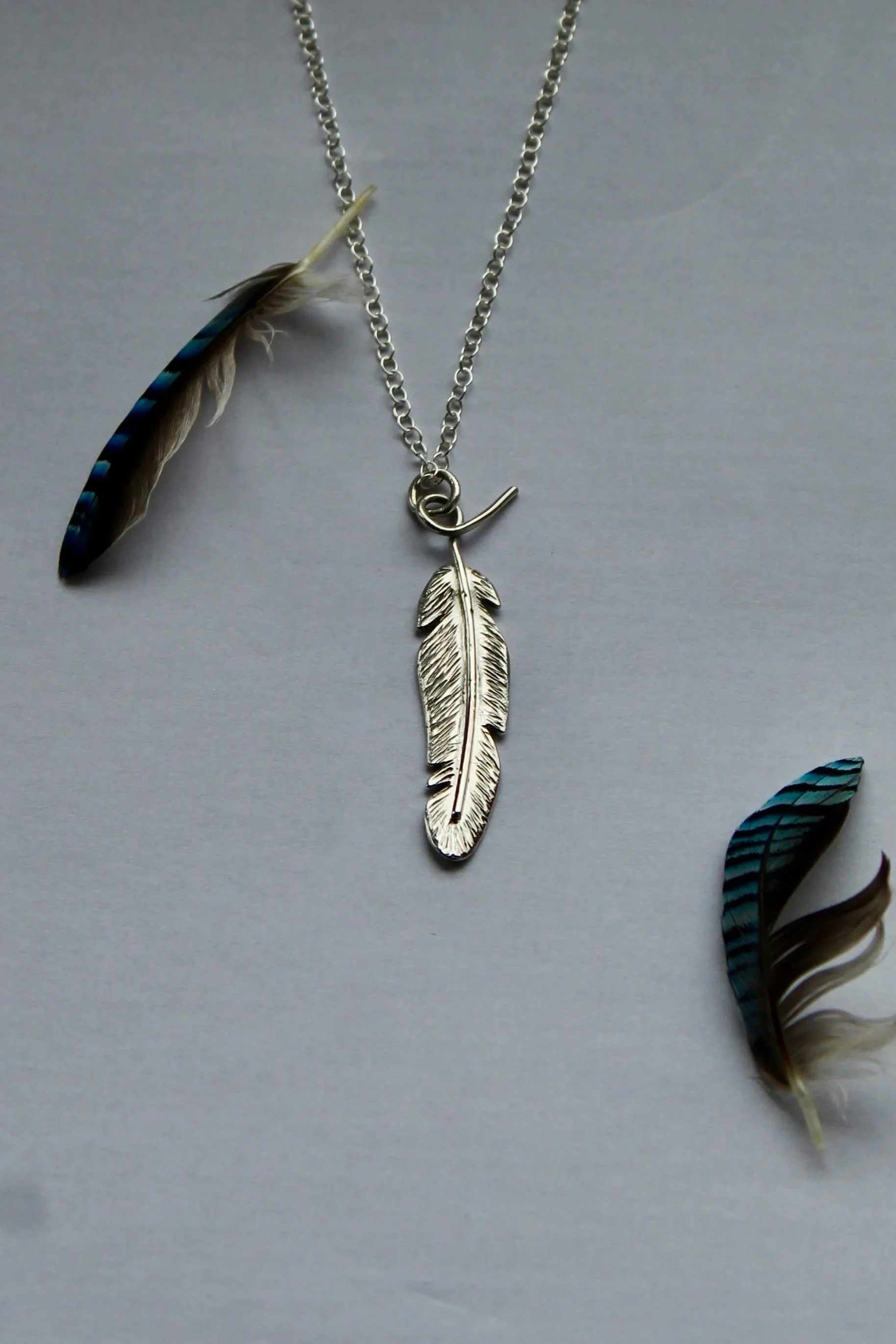 Medium Feather Pendant no1