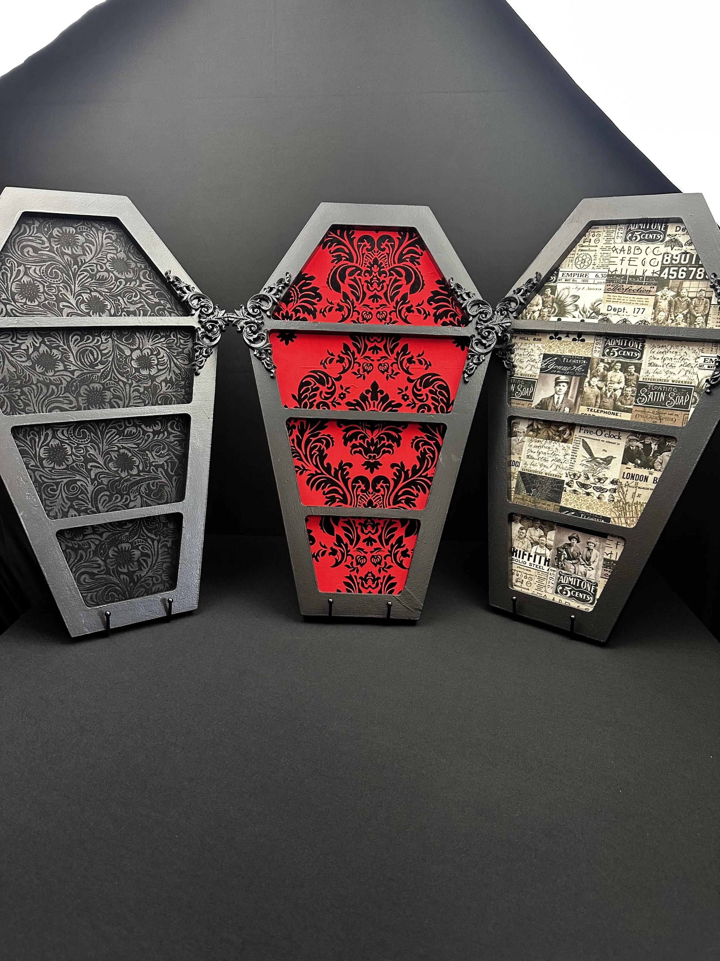 Coffin wall hanger