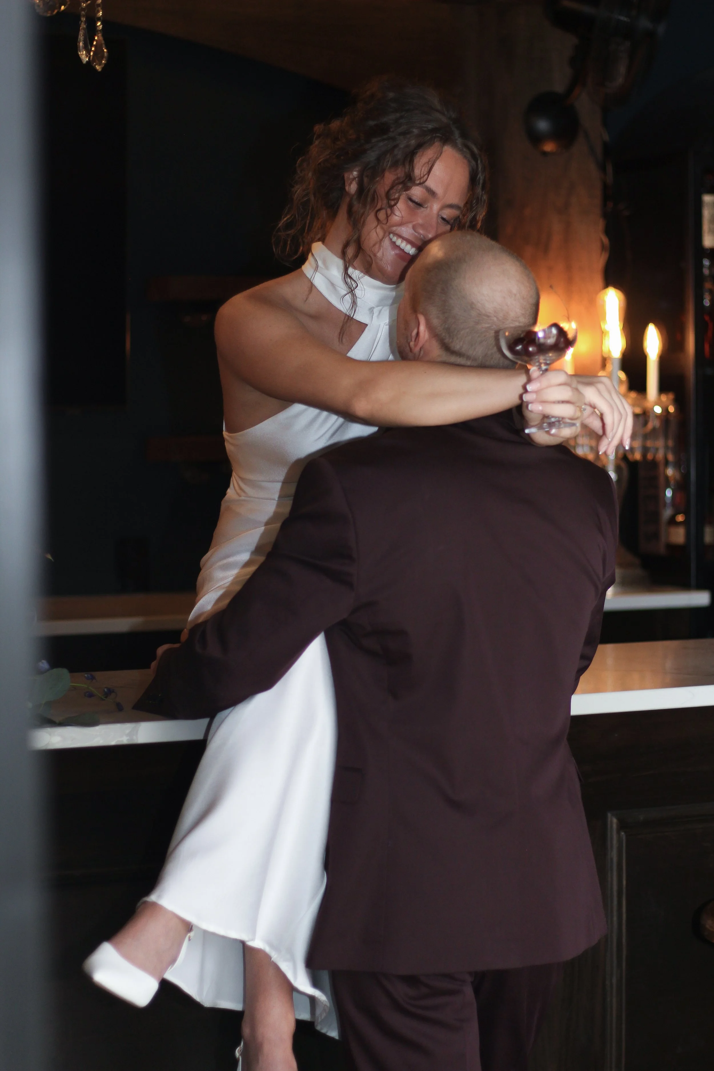 Romantic bride and groom portrait photographed at a timeless Cleveland Ohio wedding, featuring soft editorial style wedding photography.