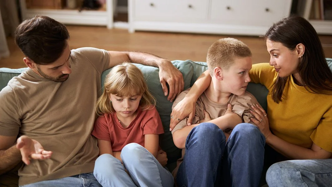 Parents tell their children about their separation
