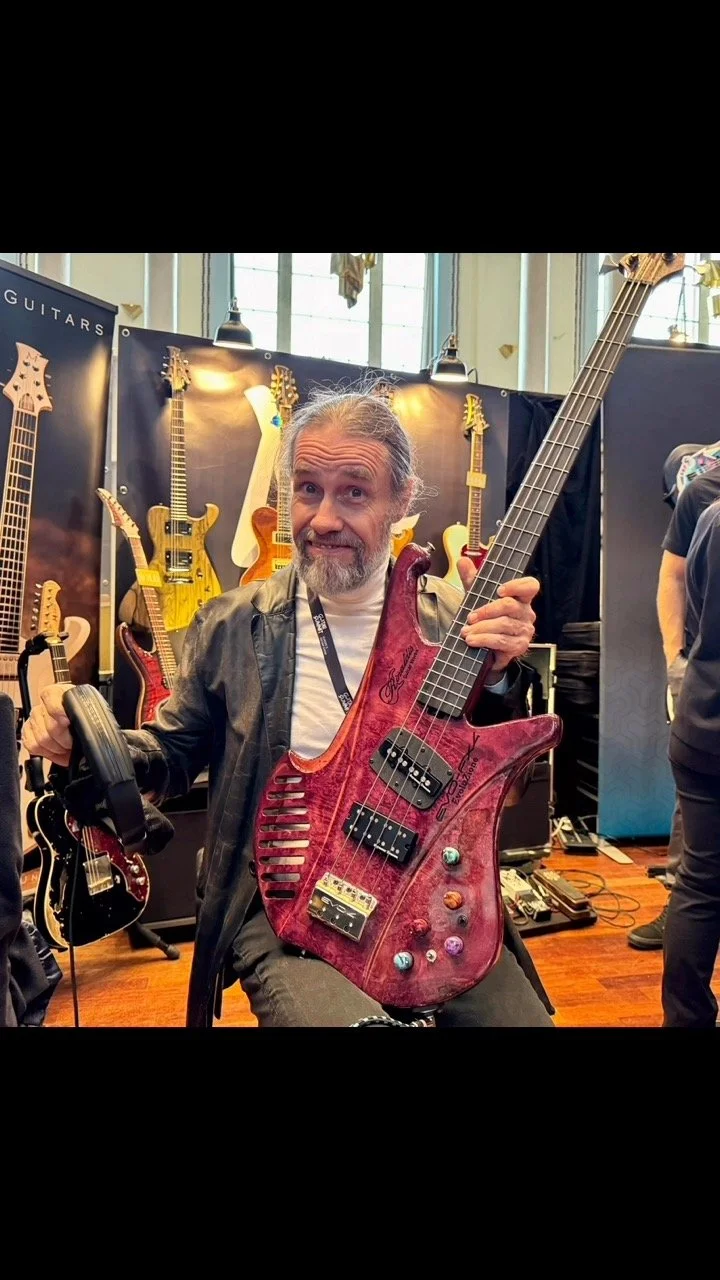 Jonas Hellborg EVO-FX4 Guitar Summit 2025 Rinaldis Guitar Works & Dogal Strings