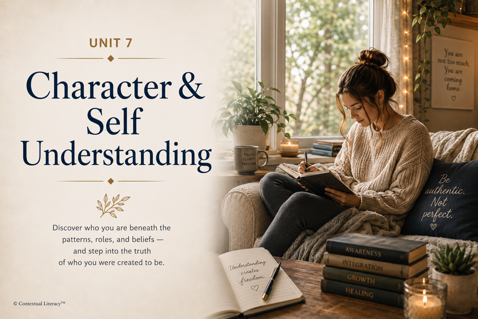 Lost in Translation™ Unit Seven: Character & Self Understanding Language -- personality, character, authenticity, masking, adaptation, self concept, self-awareness, inner child, highly sensitive person, shadow work