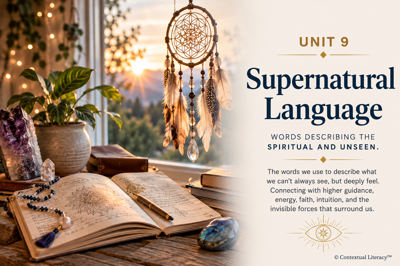 Lost in Translation™ Unit Nine: Supernatural Language --anointing, prophetic, spiritual warfare, psychic attack, empath, through the lens of body signals, lived experience and contextual understanding.