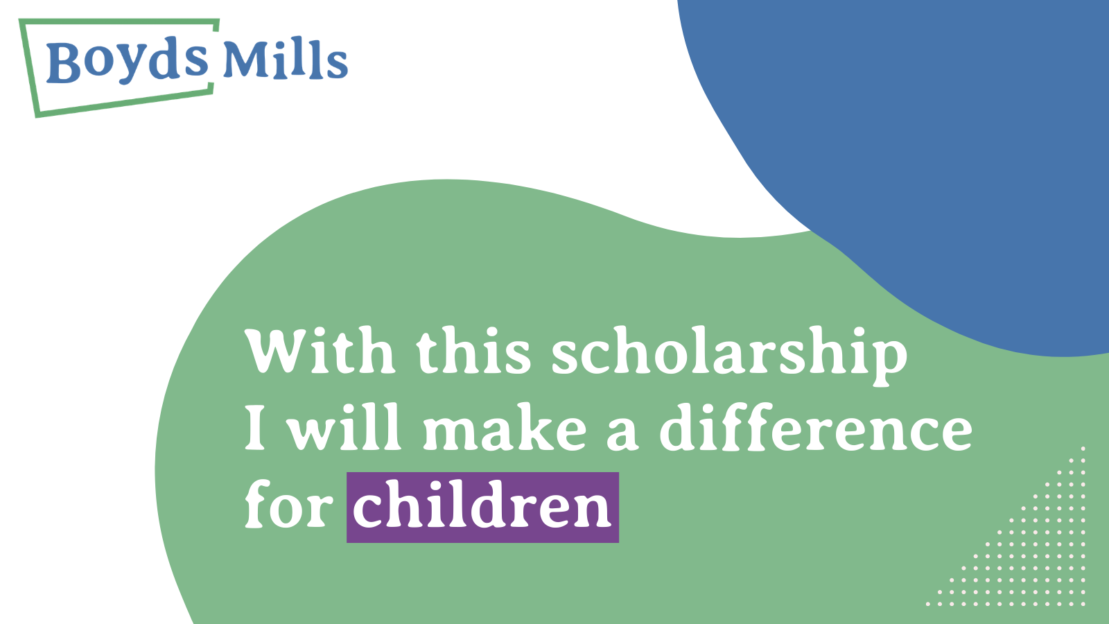 2026 Boyds Mills Scholarship Recipient