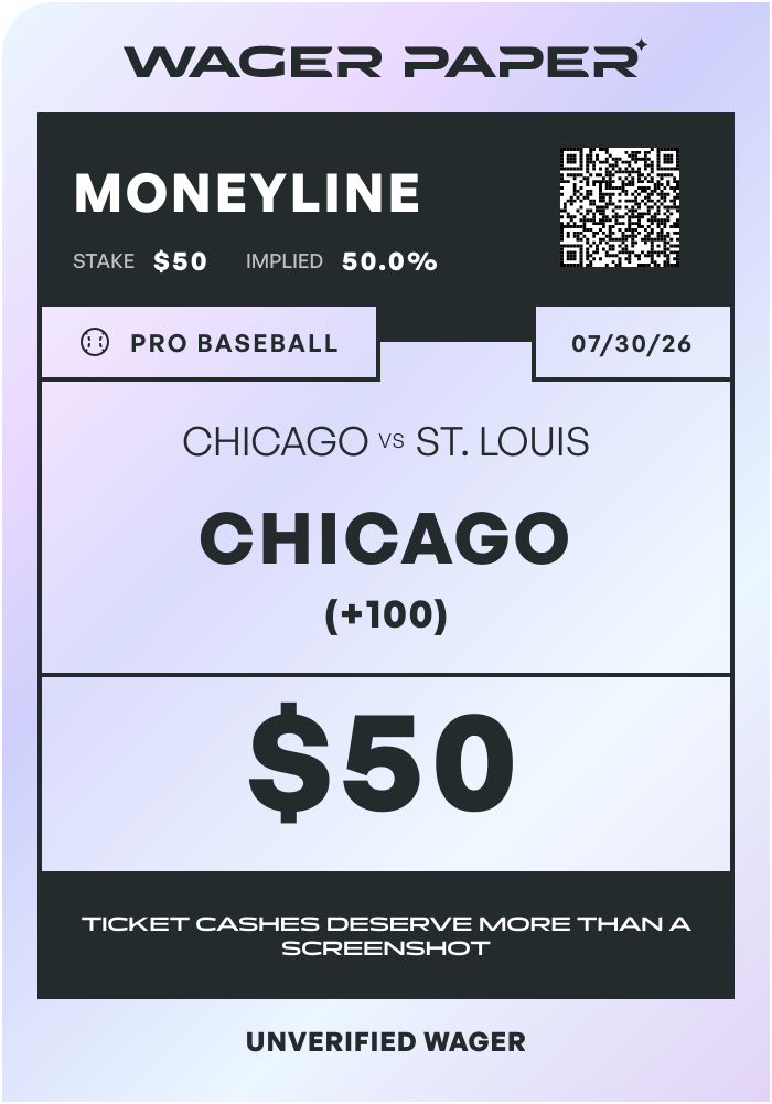 Unverified WagerPaper