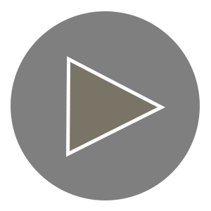 Black circular play button with a white outline and a dark gray right-pointing triangle in the center against a black background.