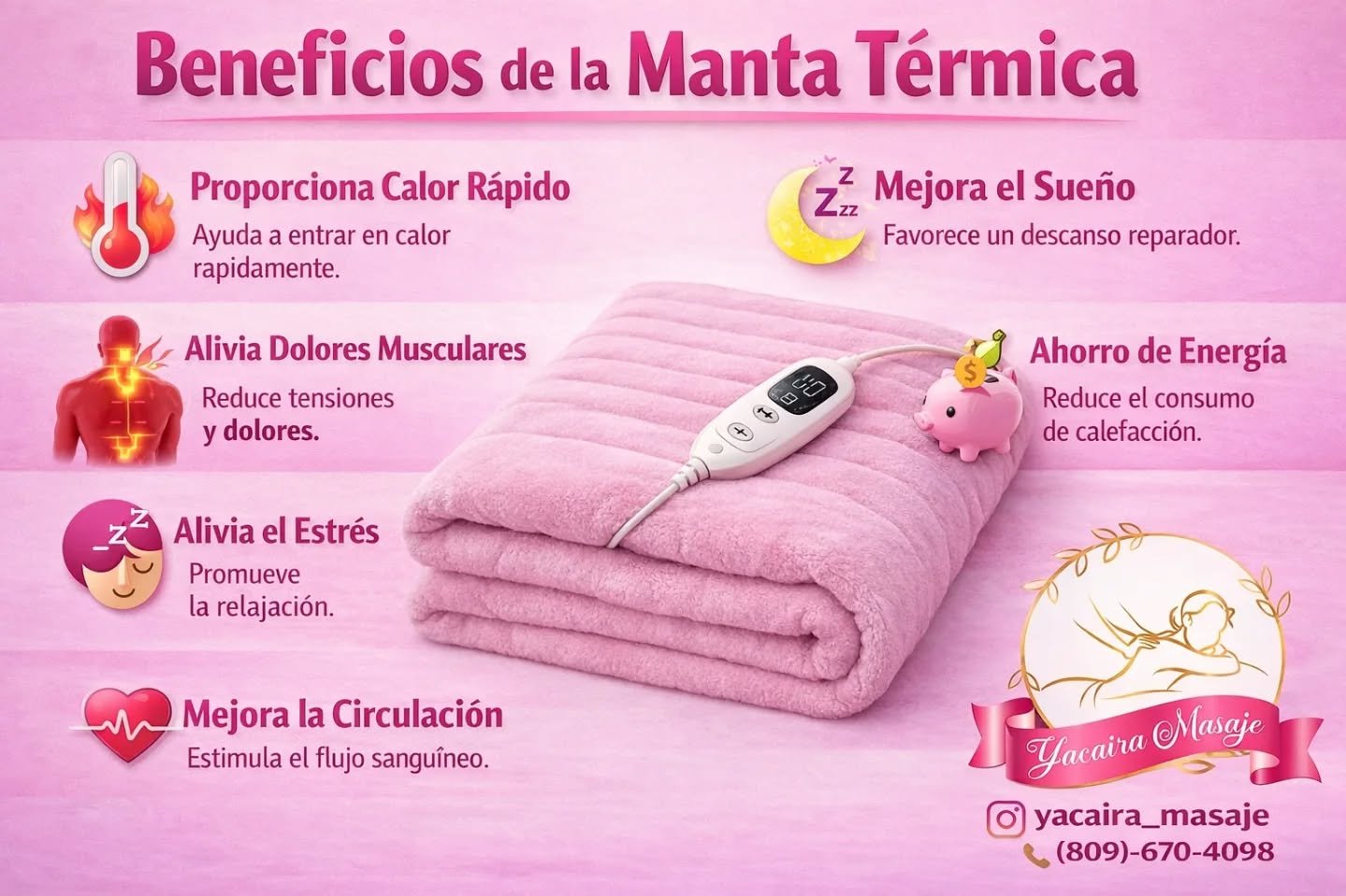 Beneficios de la manta t&eacute;rmica ❤️