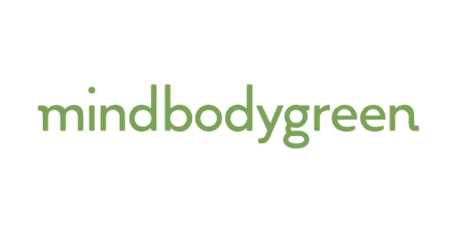 The text "mindbodygreen" in green letters on a white background.