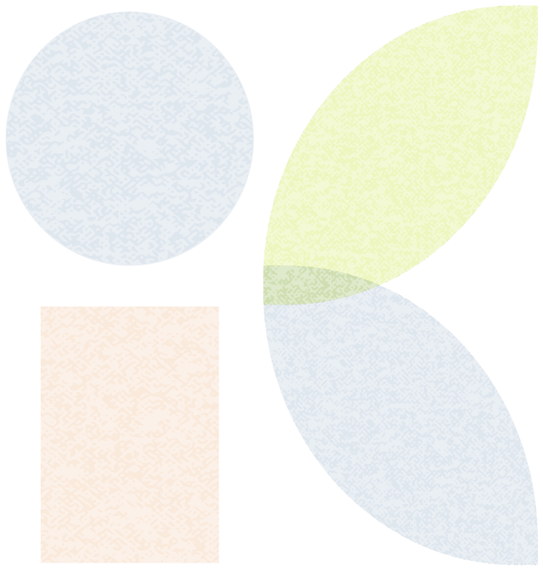 A pie chart with four sections in blue, yellow, green, and orange, over a light background.