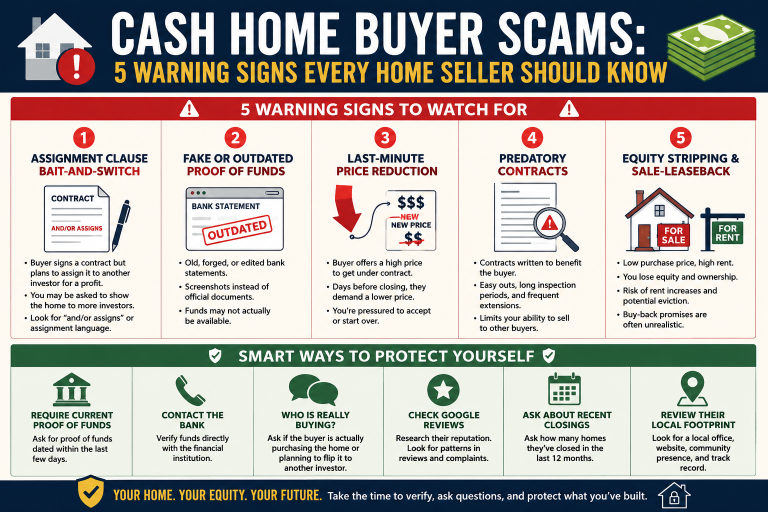 Home Seller Scams Every Homeowner Should Know Before Accepting a Cash Offer