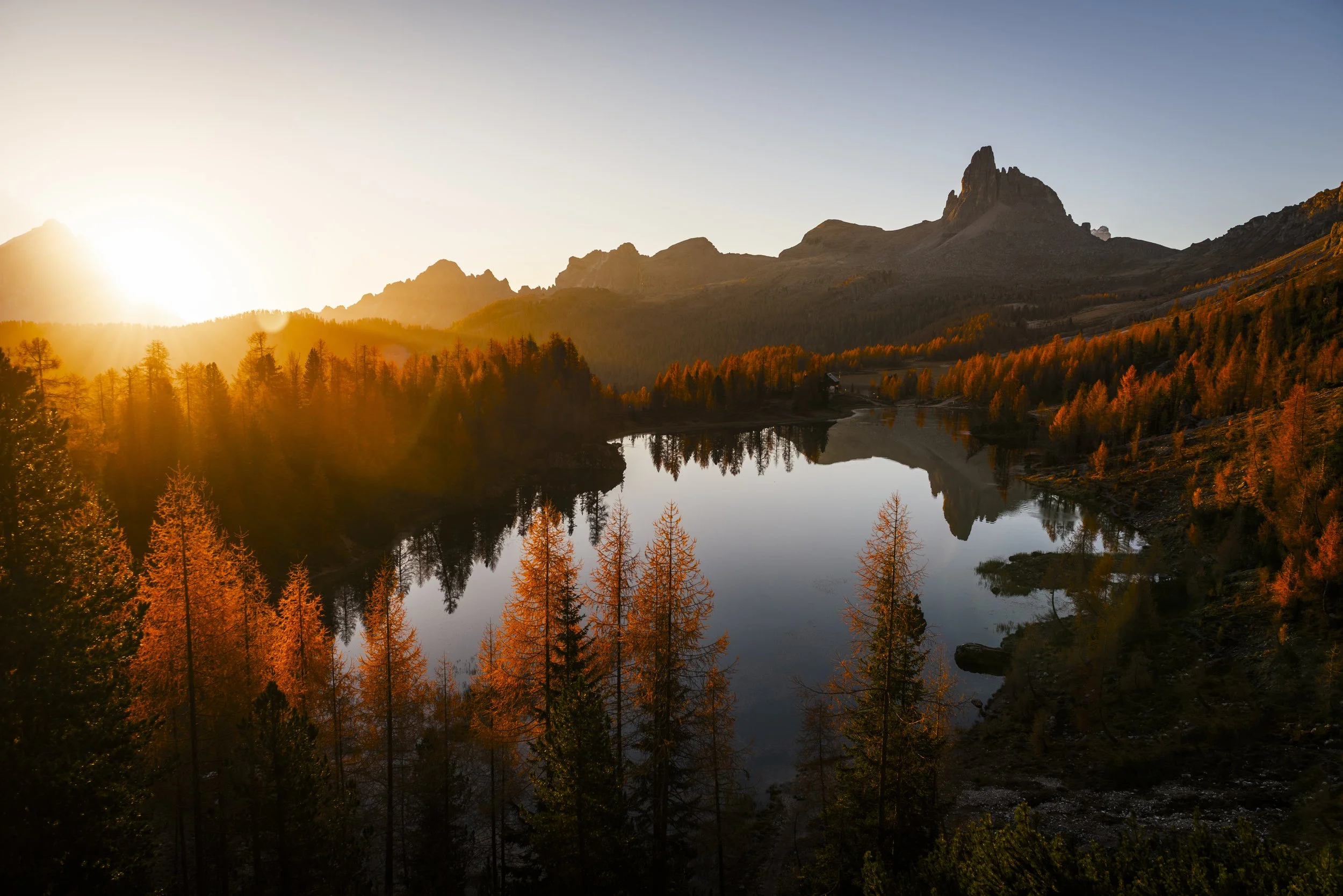 Solopgang i Dolomiterne