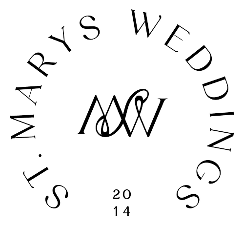 St. Mary's Weddings Ontario Brand Logo in Black Font