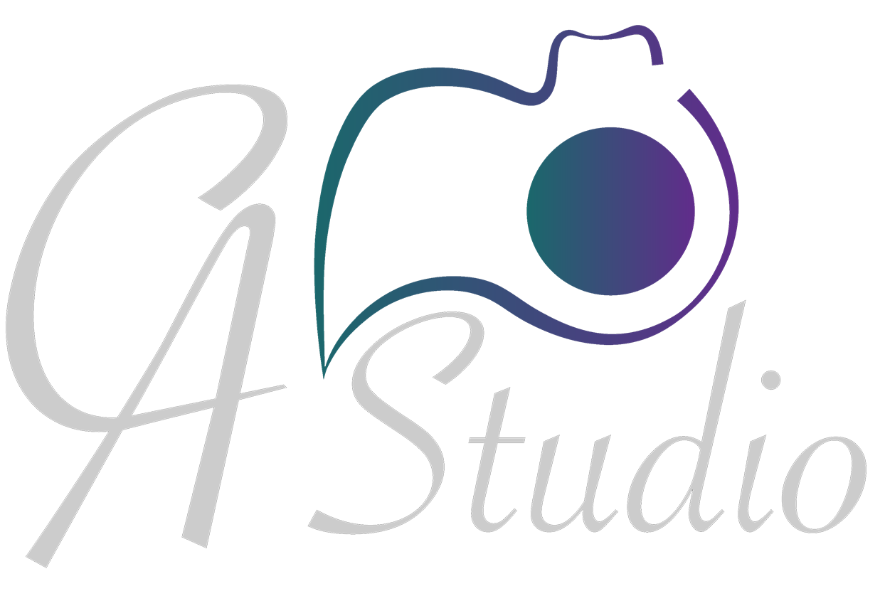 CA Studio with teal and purple camera outline