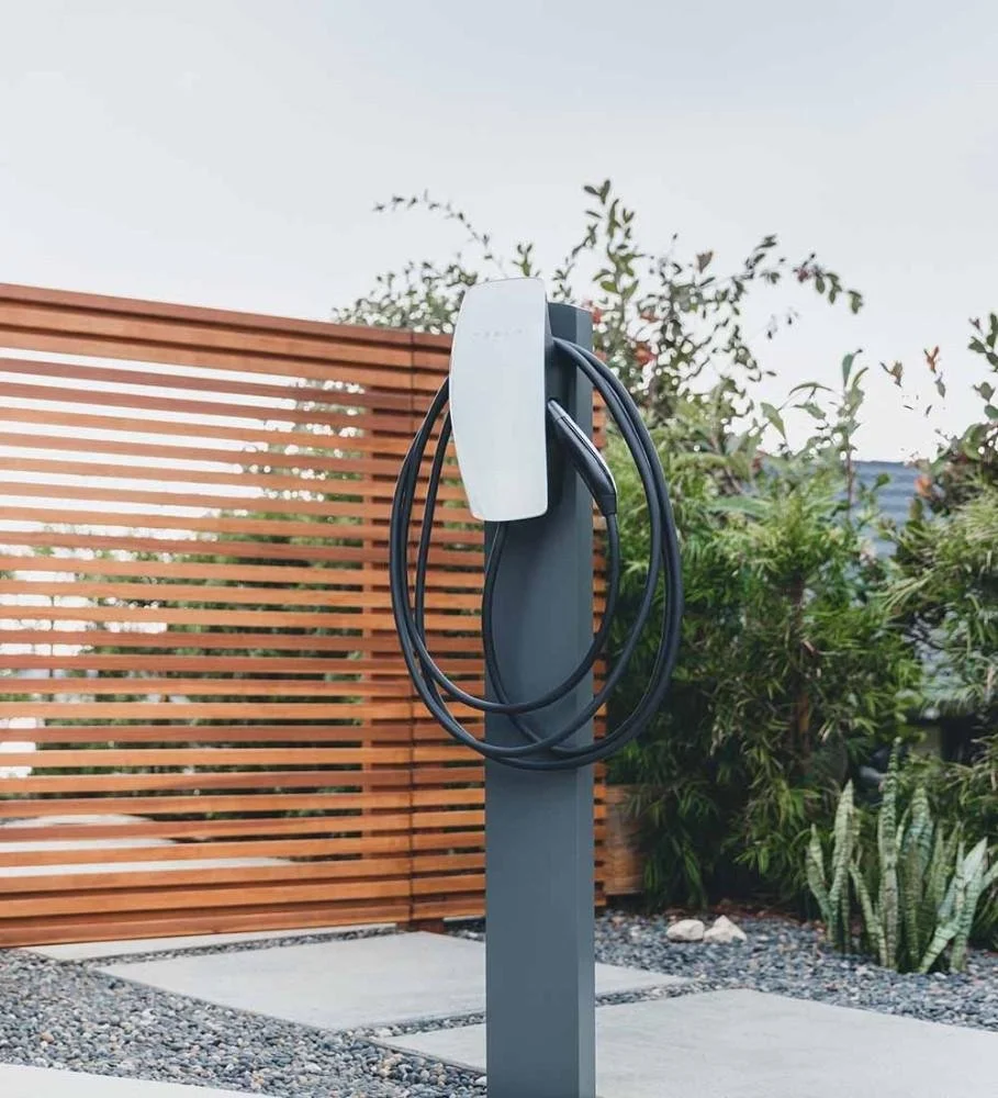 Tesla Wall Connector on pedestal