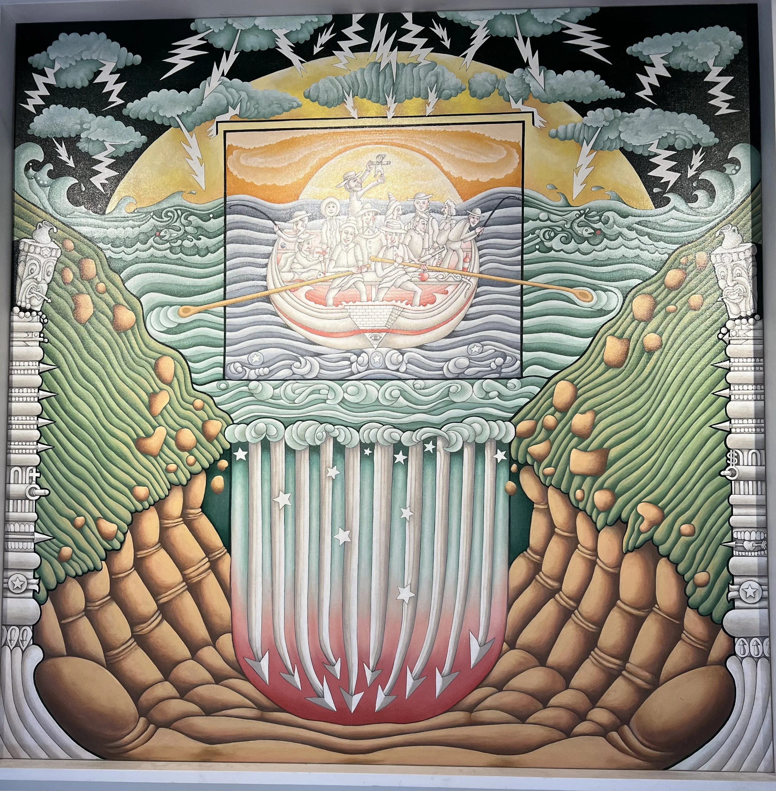 SHIP OF FOOLS
5'X5'
oil on canvas     2020