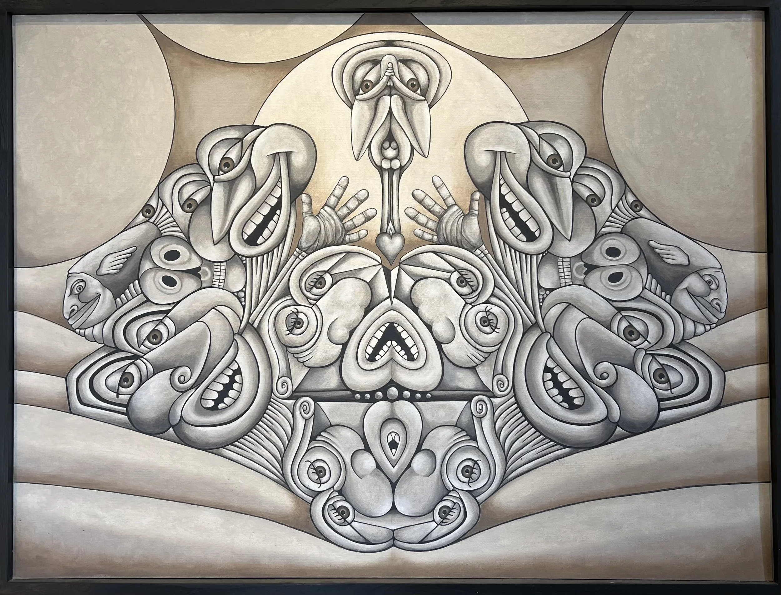 THERE'S A CROW IN MY BARDO
30"X42"
oil on canvas   2017