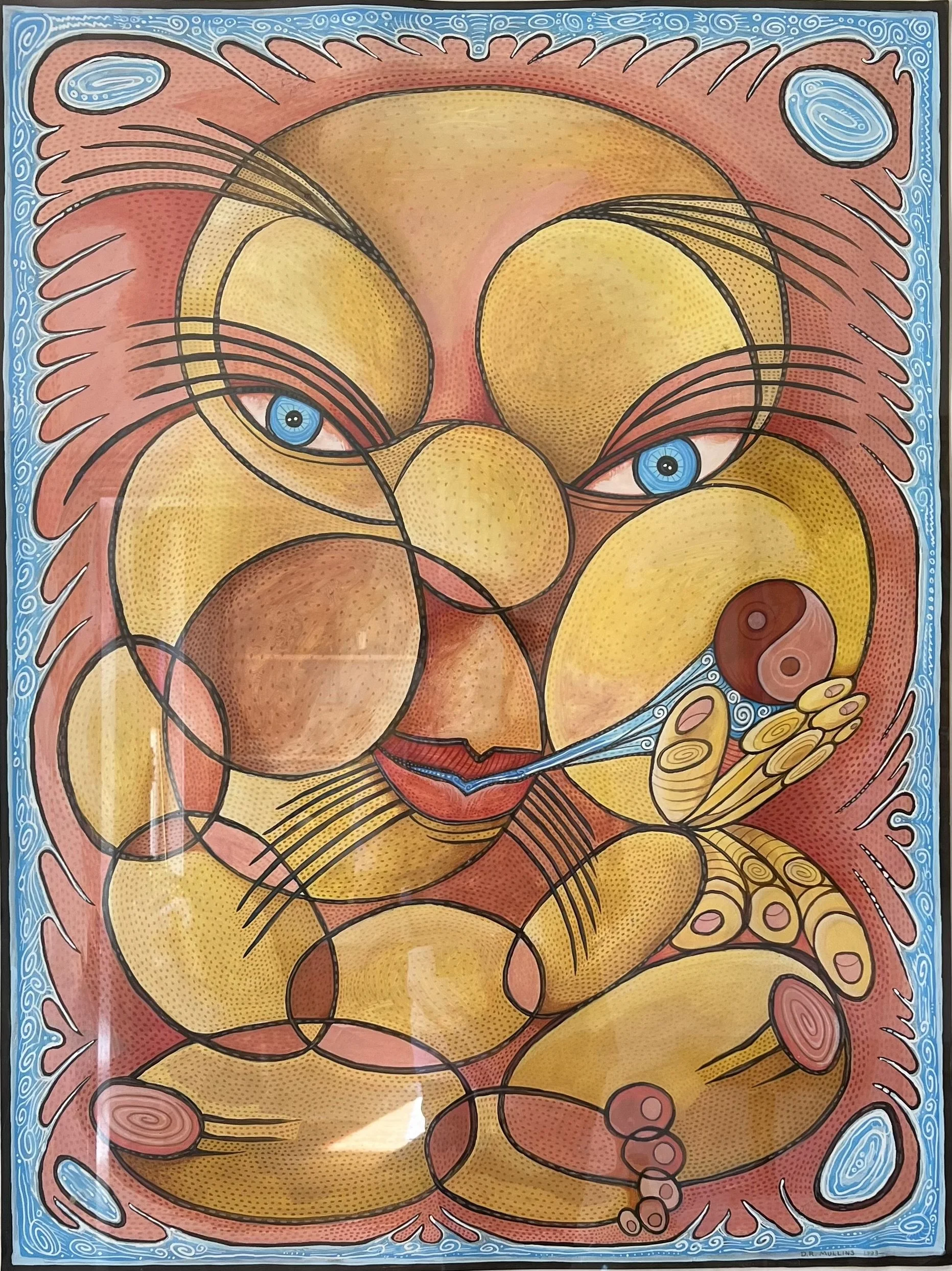 BLUE EYED BUDDHA
acrylic
4'x3'
1993