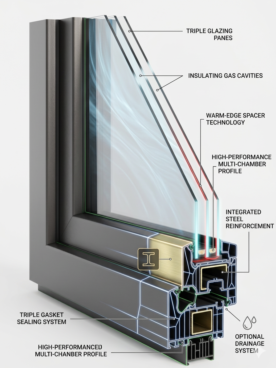 Beyond "Standard Vinyl": Why Schüco LivIng uPVC is the Builder’s Choice for High-Performance Envelopes