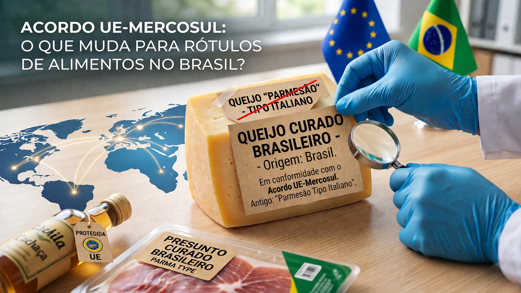 Acordo UE-Mercosul entra em vigor: O que muda para os rótulos e nomes de alimentos produzidos no Brasil?