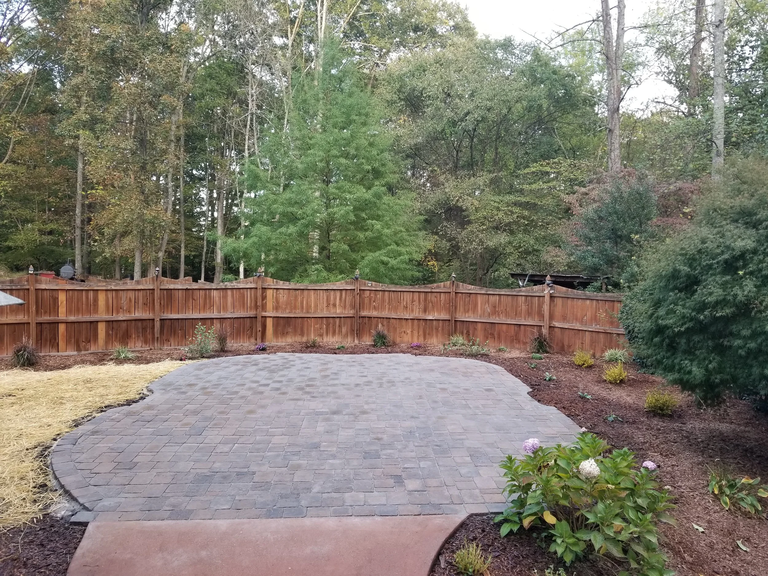 Residential outdoor landscaping project — Northeast Tennessee