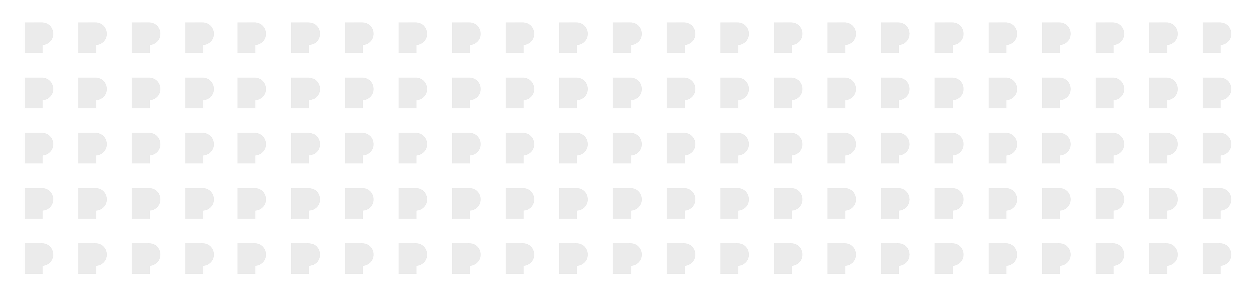 The image features a grid of gray and black P-shaped figures arranged in rows.