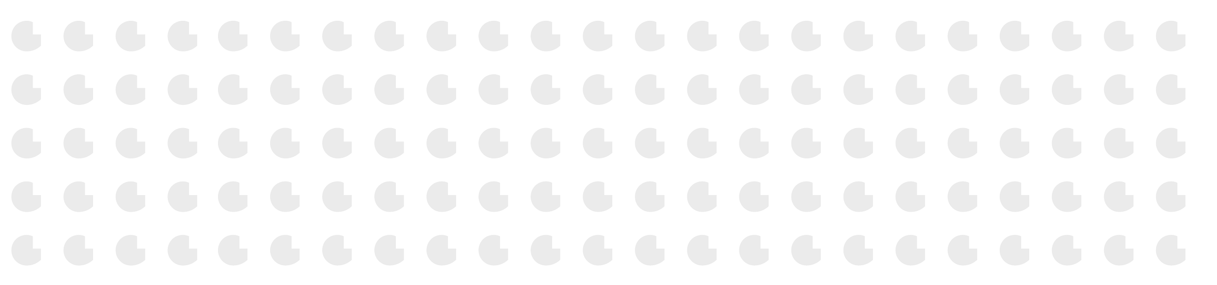 Pattern of gray Gs.