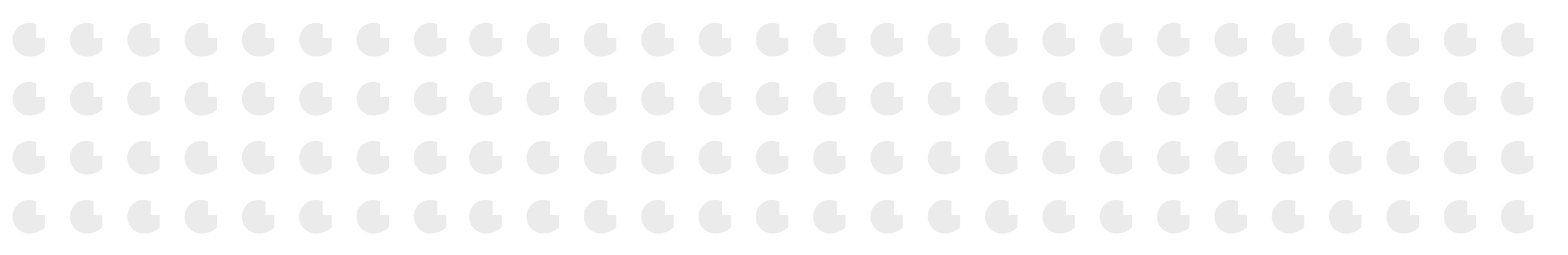 Pattern of Ps on white background.