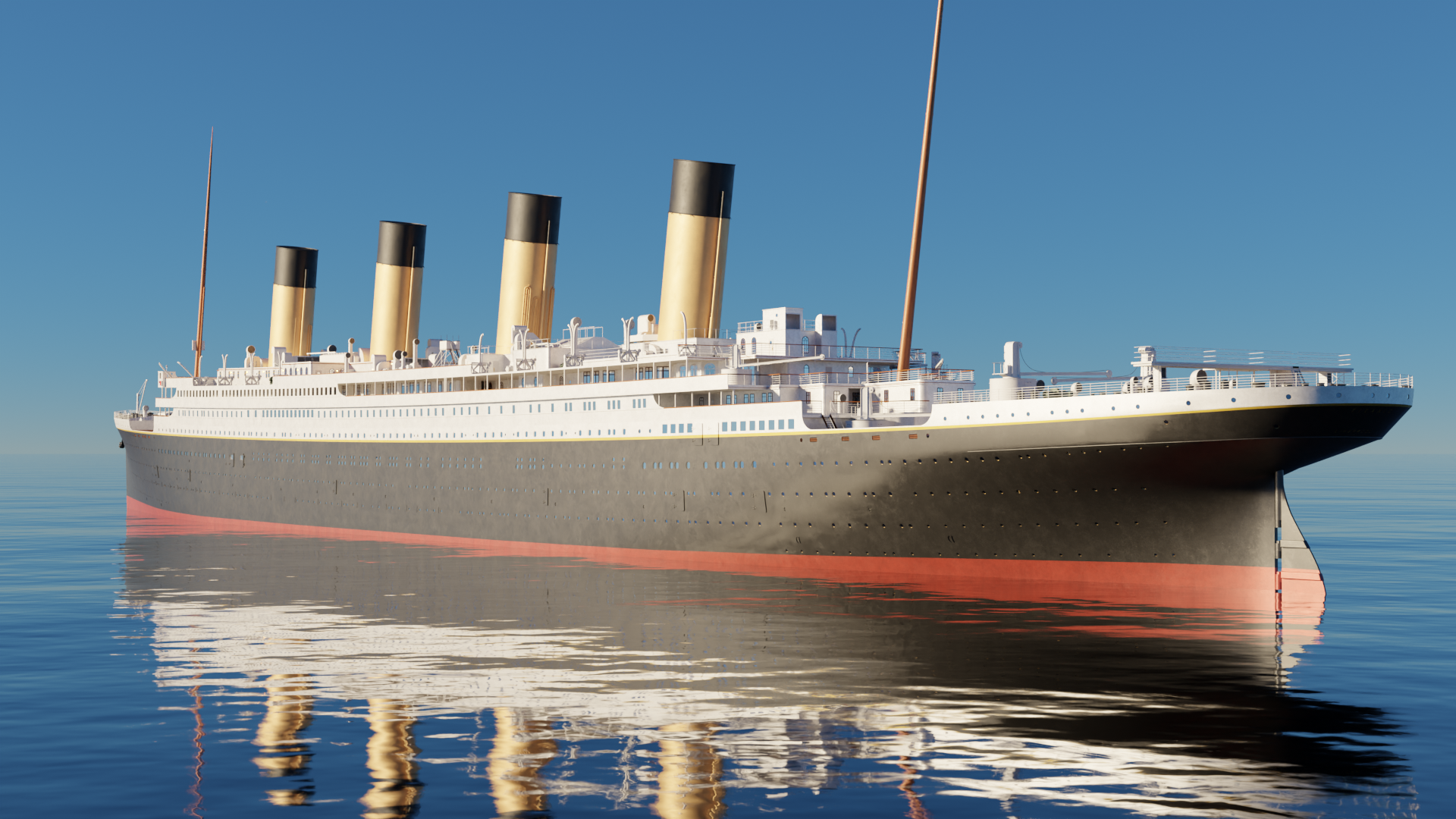 An image of the RMS Titanic model.