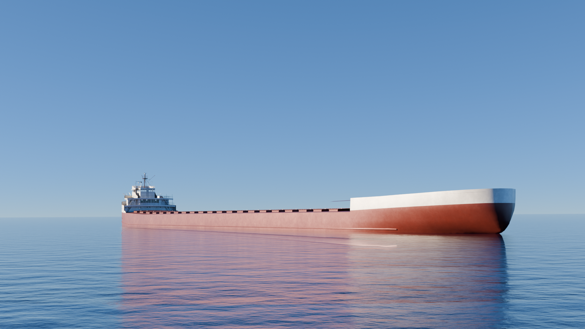 An image of the SS Edmund Fitzgerald model.