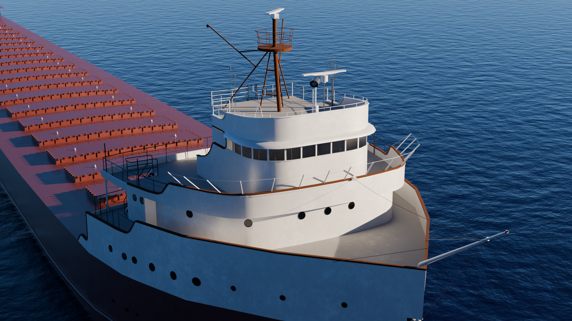 An image of the SS Edmund Fitzgerald model.