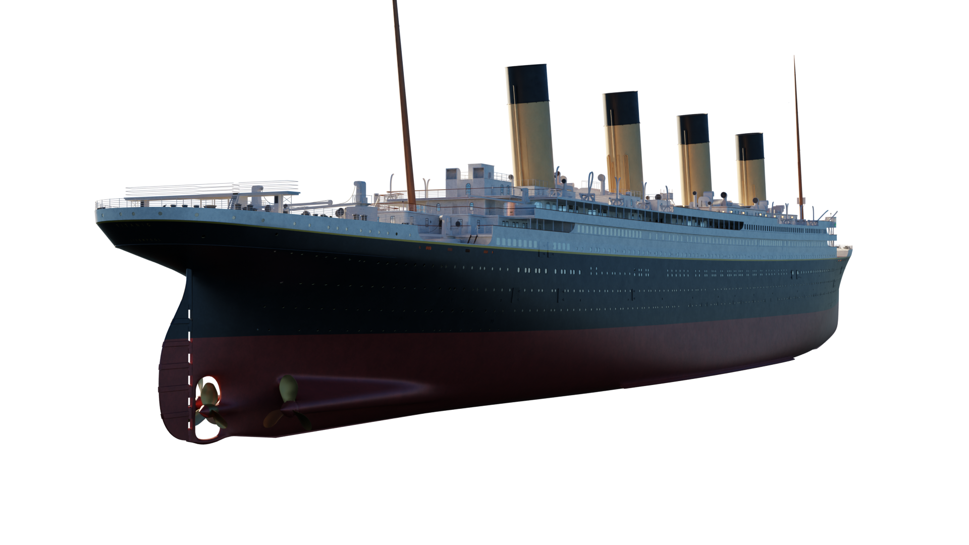 An image of the RMS Titanic model.