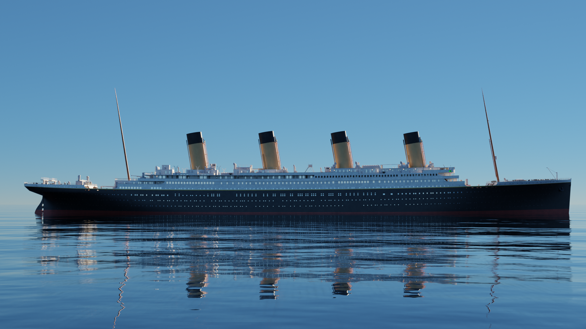 An image of the RMS Titanic model.