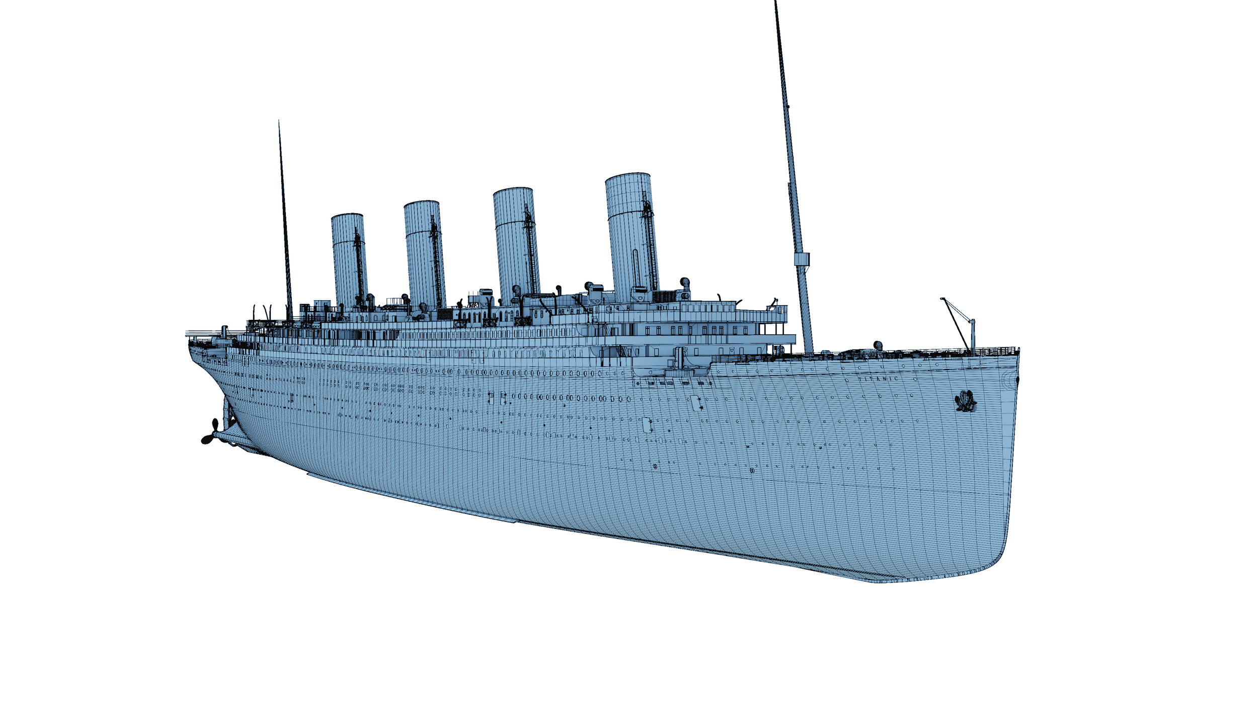 An image of the RMS Titanic model.