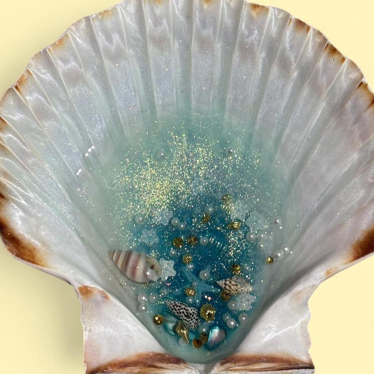 Ocean Shimmer Seashell Trinket Dish