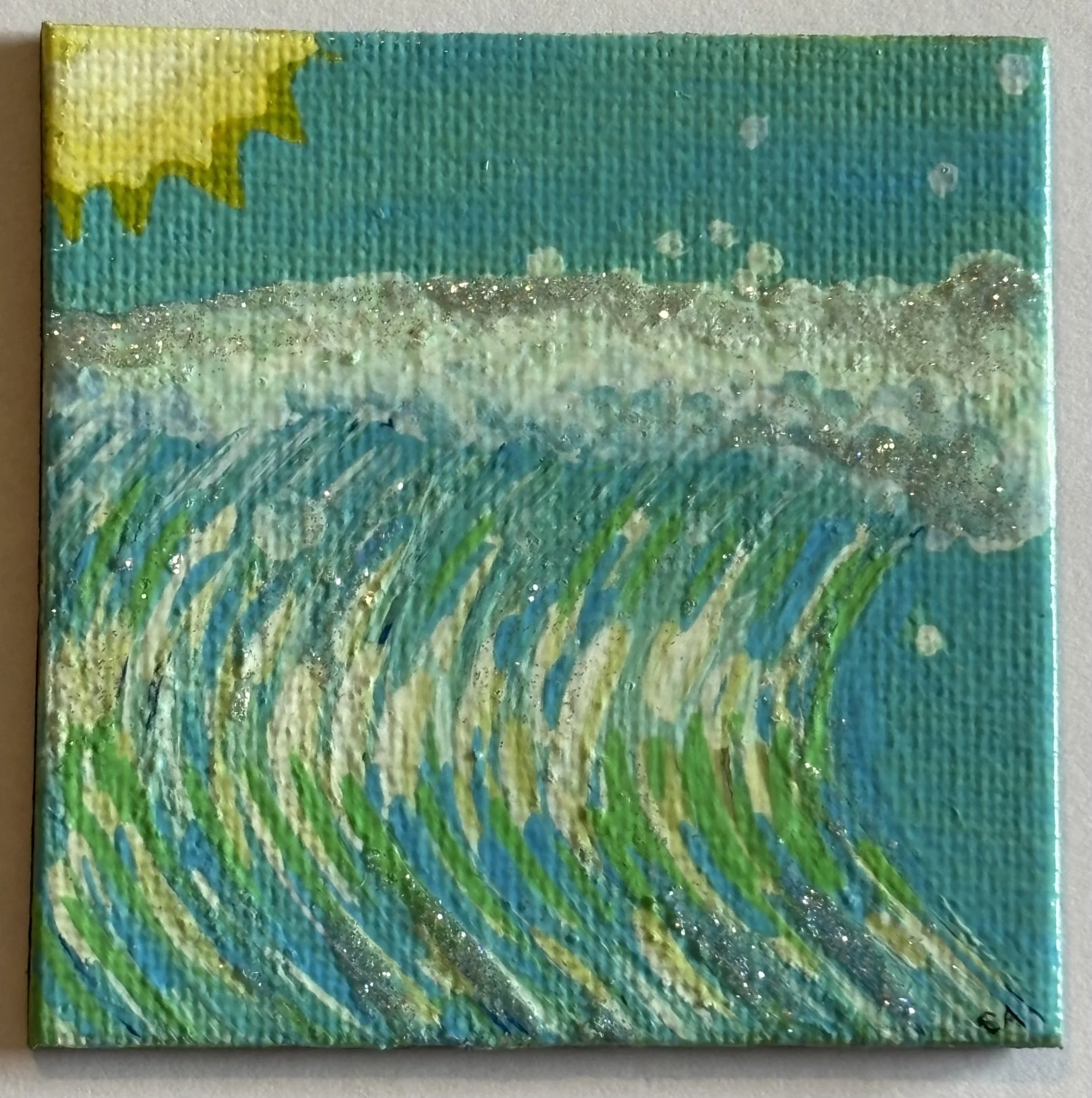 Handpainted Mini Canvas Magnet