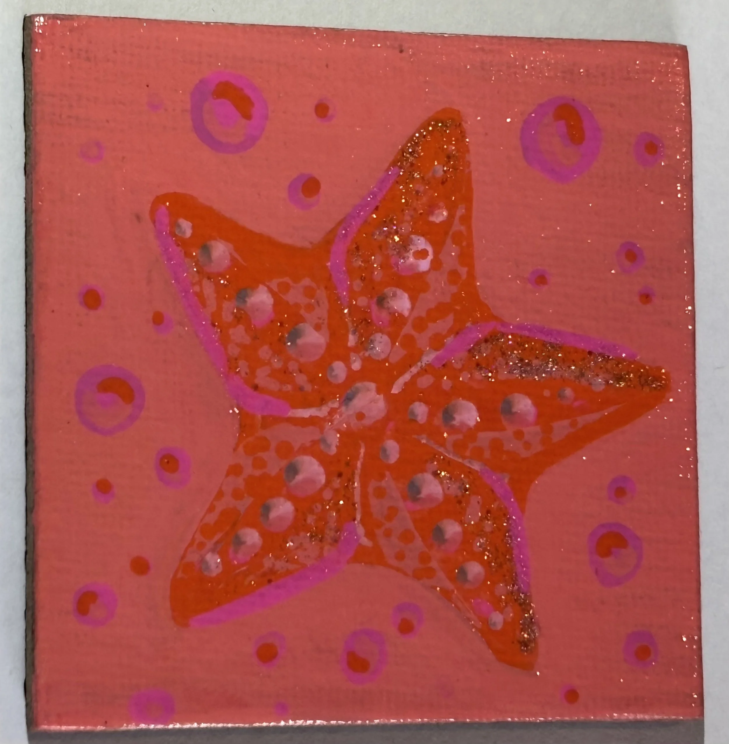 Handpainted Mini Canvas Magnet