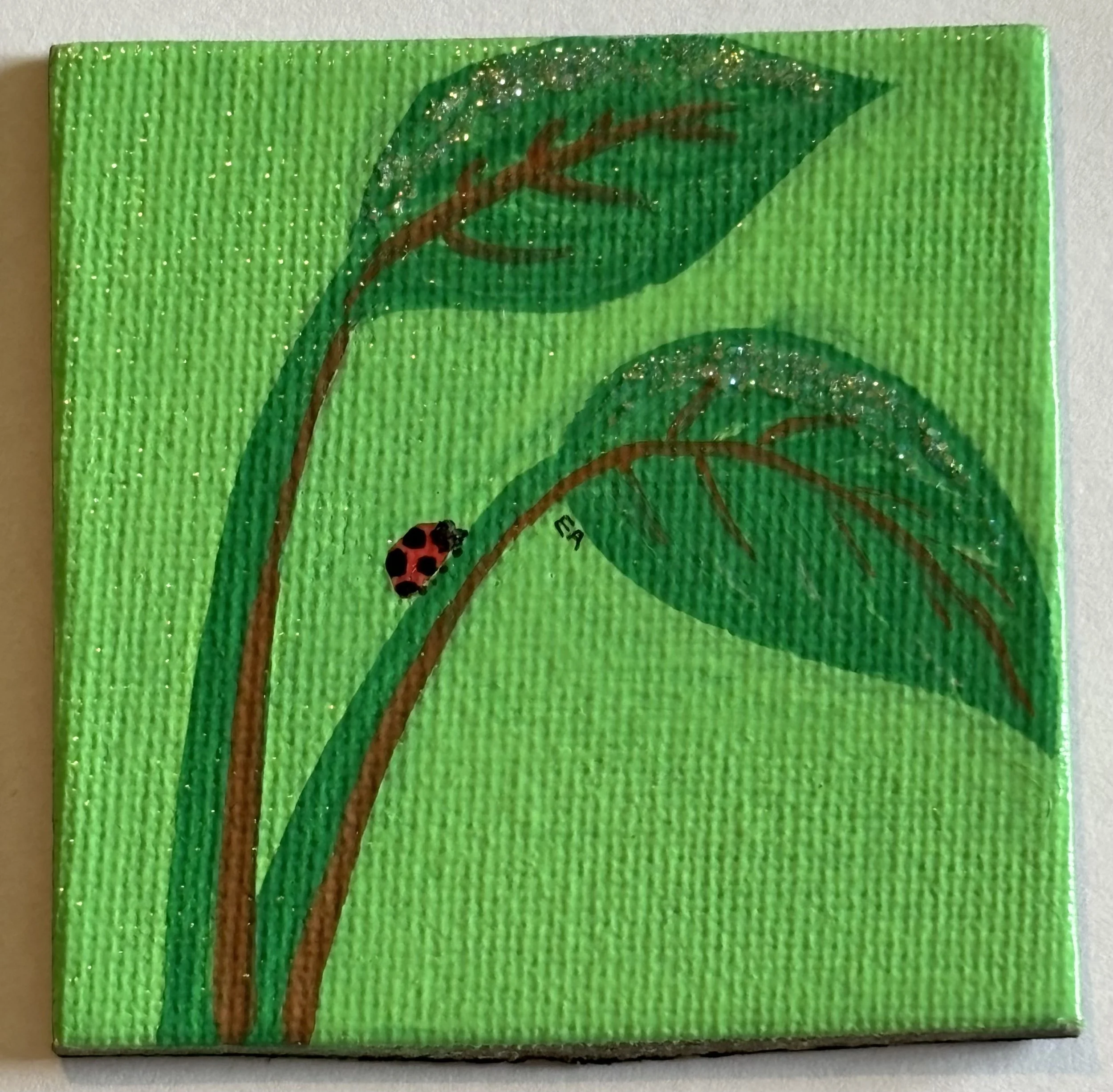 Handpainted Mini Canvas Magnet