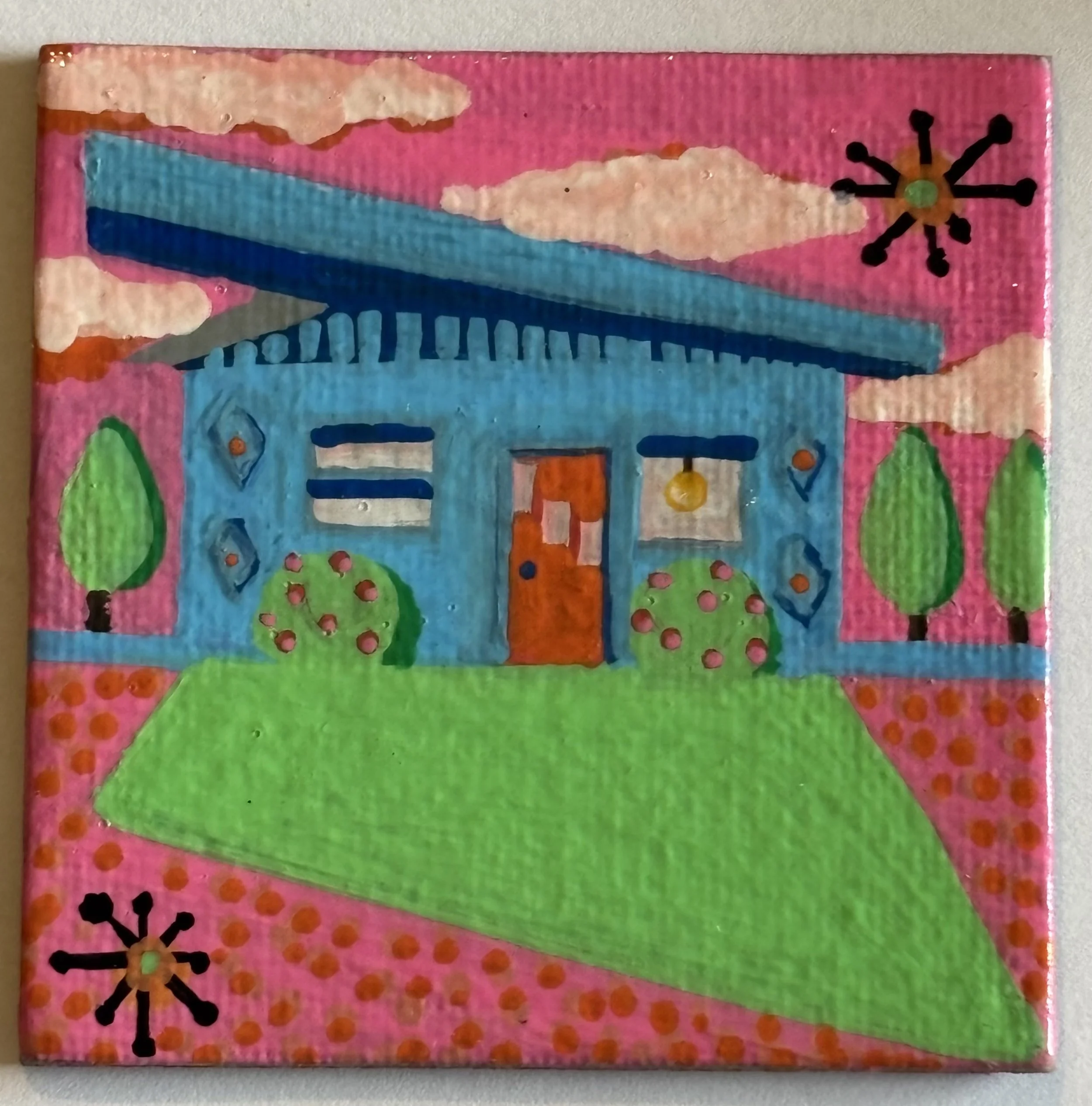 Handpainted Mini Canvas Magnet