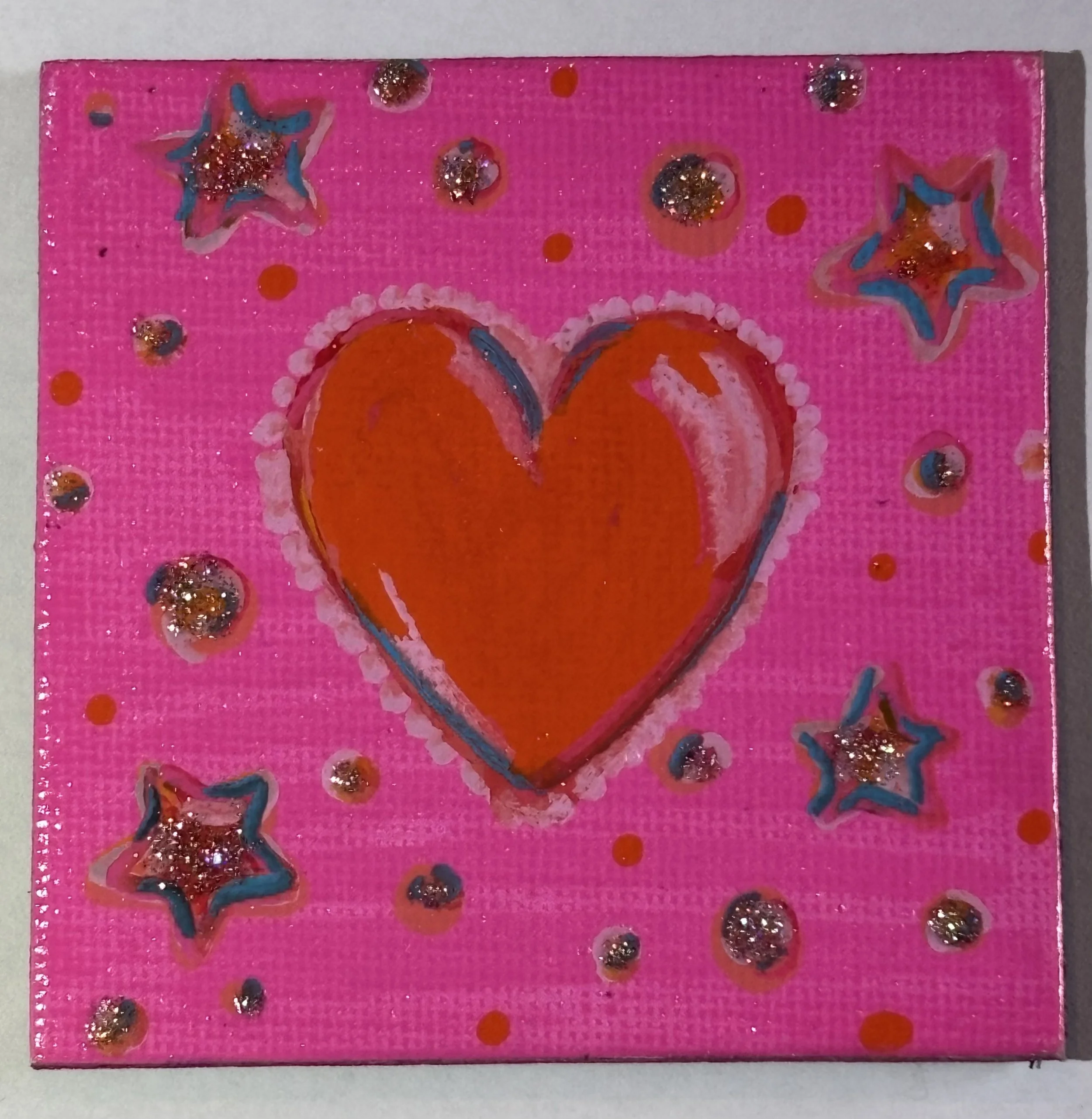 Handpainted Mini Canvas Magnet