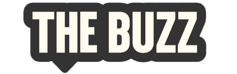 Logo of 'The Buzz' in black, white, and gray colors.