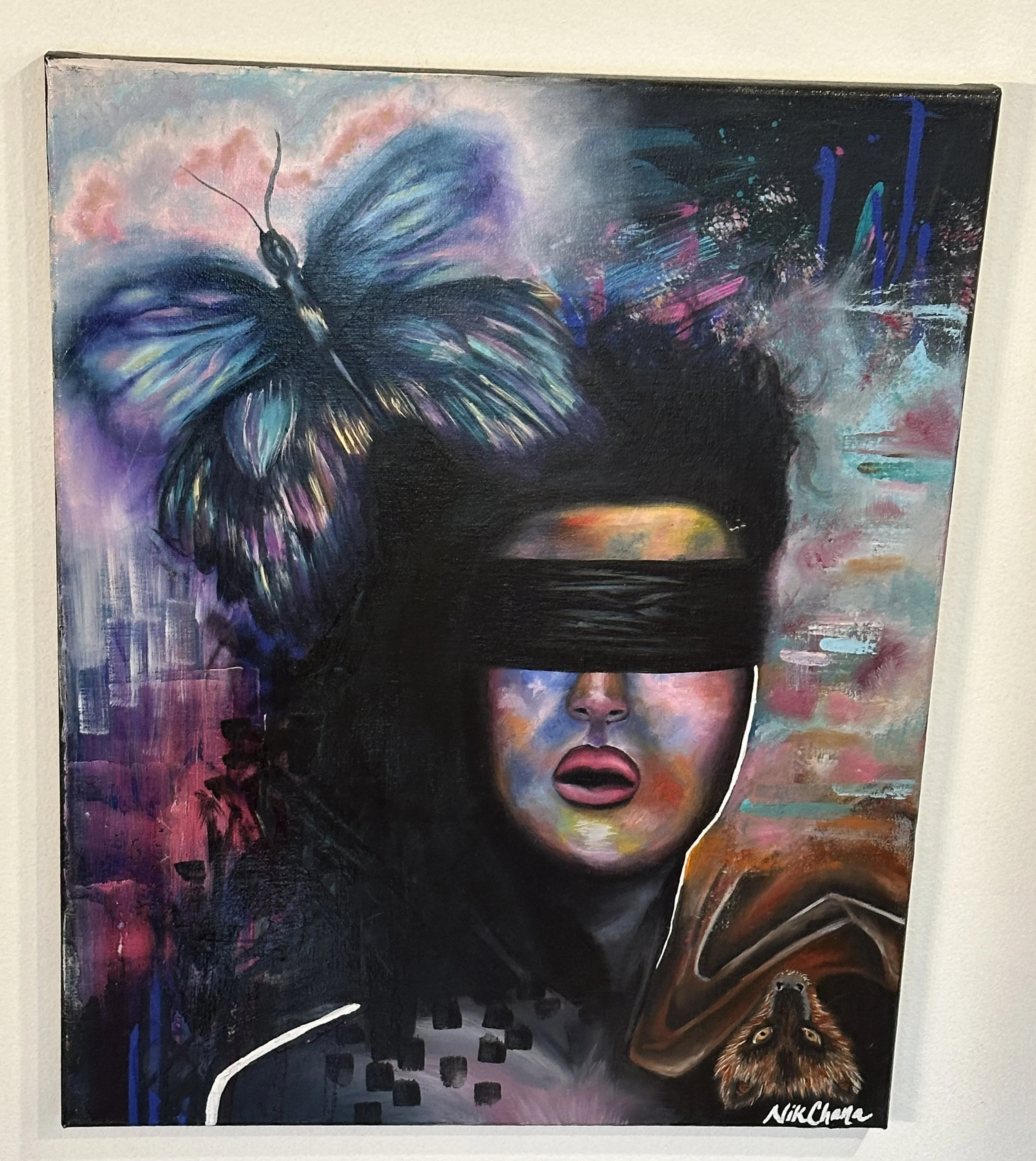 Blind Beauty, 16x20, Oil on Canvas