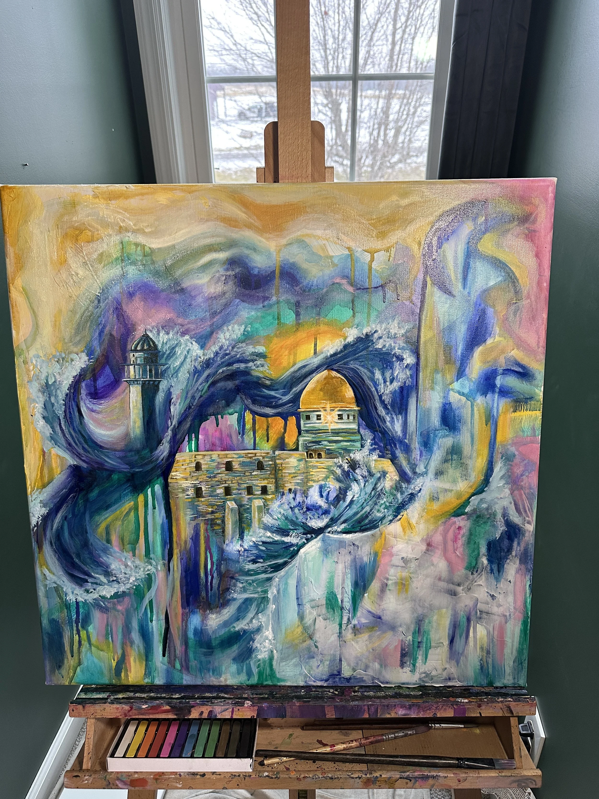 Memories of Jerusalem, 24x24, Oil on Canvas