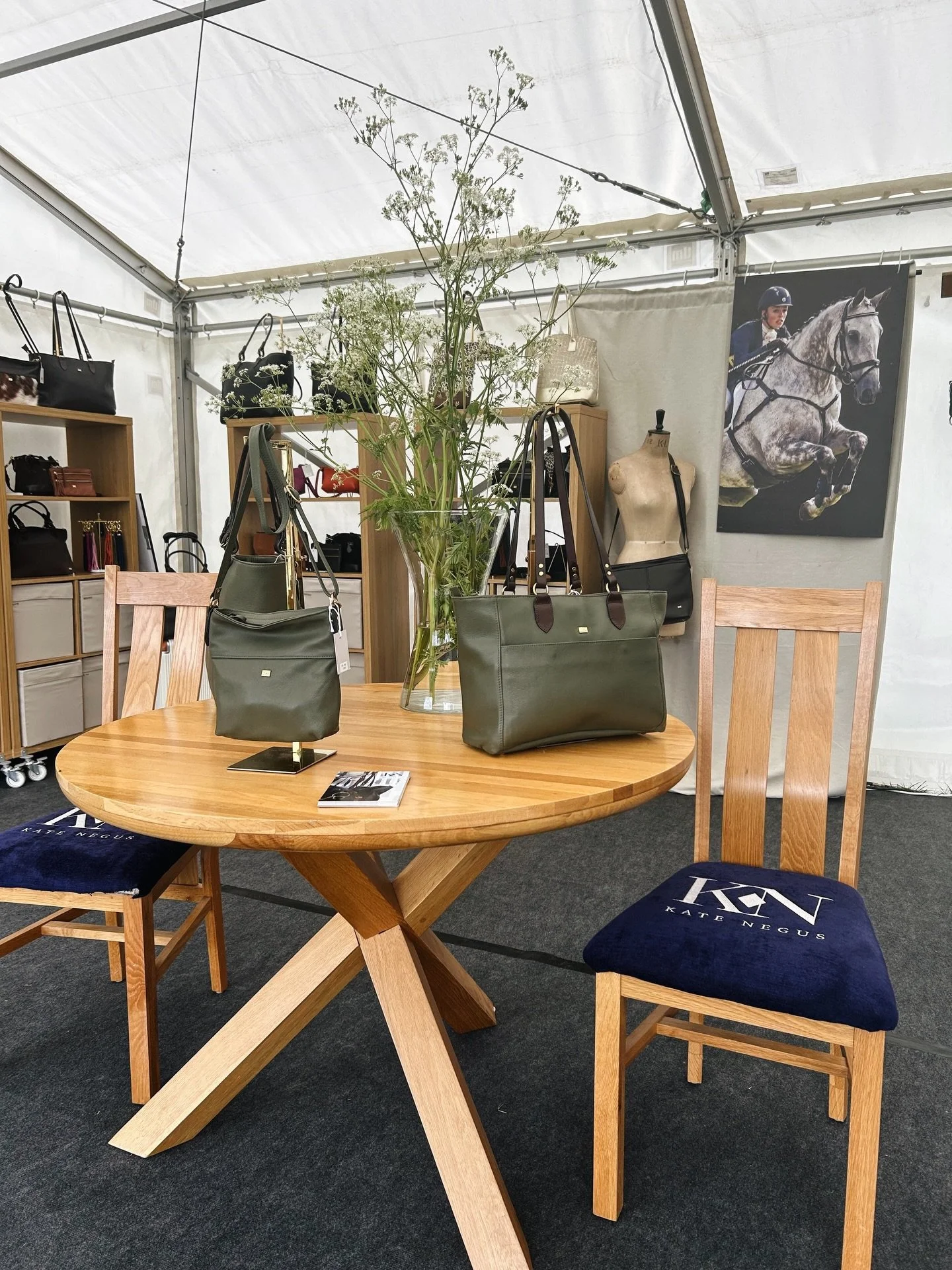 We&rsquo;re open! If you&rsquo;re attending @bhorsetrials this week, make sure you pop by and say hello. 

We&rsquo;ve got our full collection of English bridlework, equine accessories, and luxury leather handbags - along with some new additions. 👀
