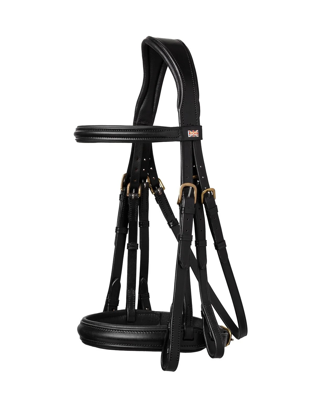 Padded Leather lined Pull-back Double Bridle