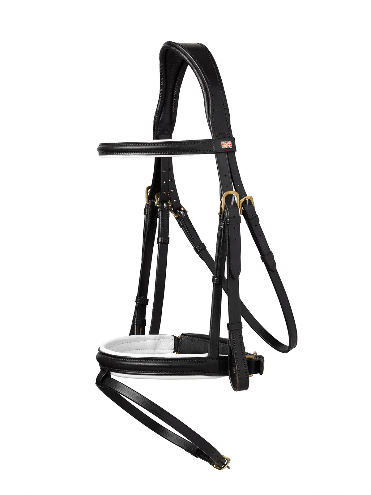 Padded Pull-back White Lined Flash Bridle