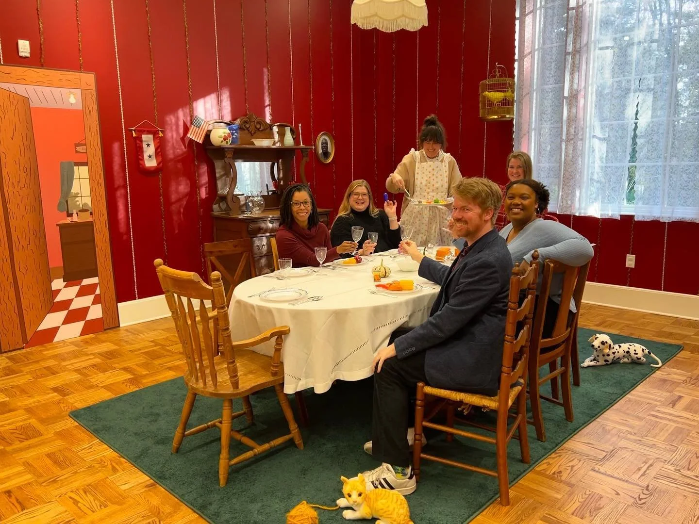 Exhibition with guests