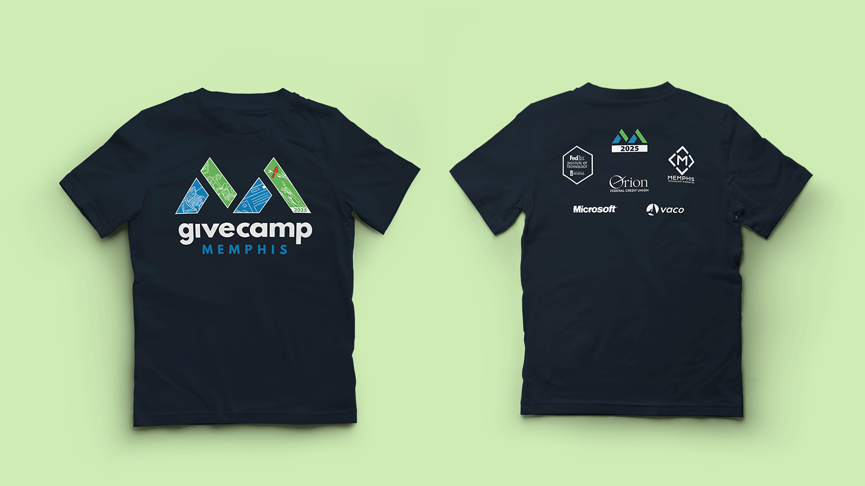 One scene, shown from different angles. A redbird included to honor the passing of a longtime GiveCamp volunteer